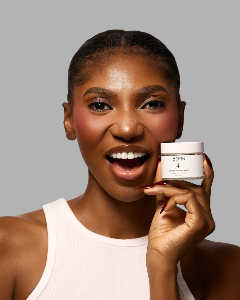 Barrier Repair Cream in use