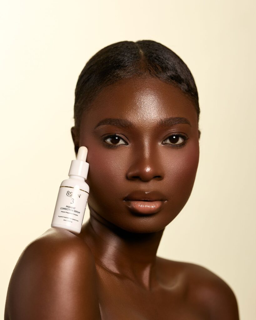 Pigment Correction Serum in use