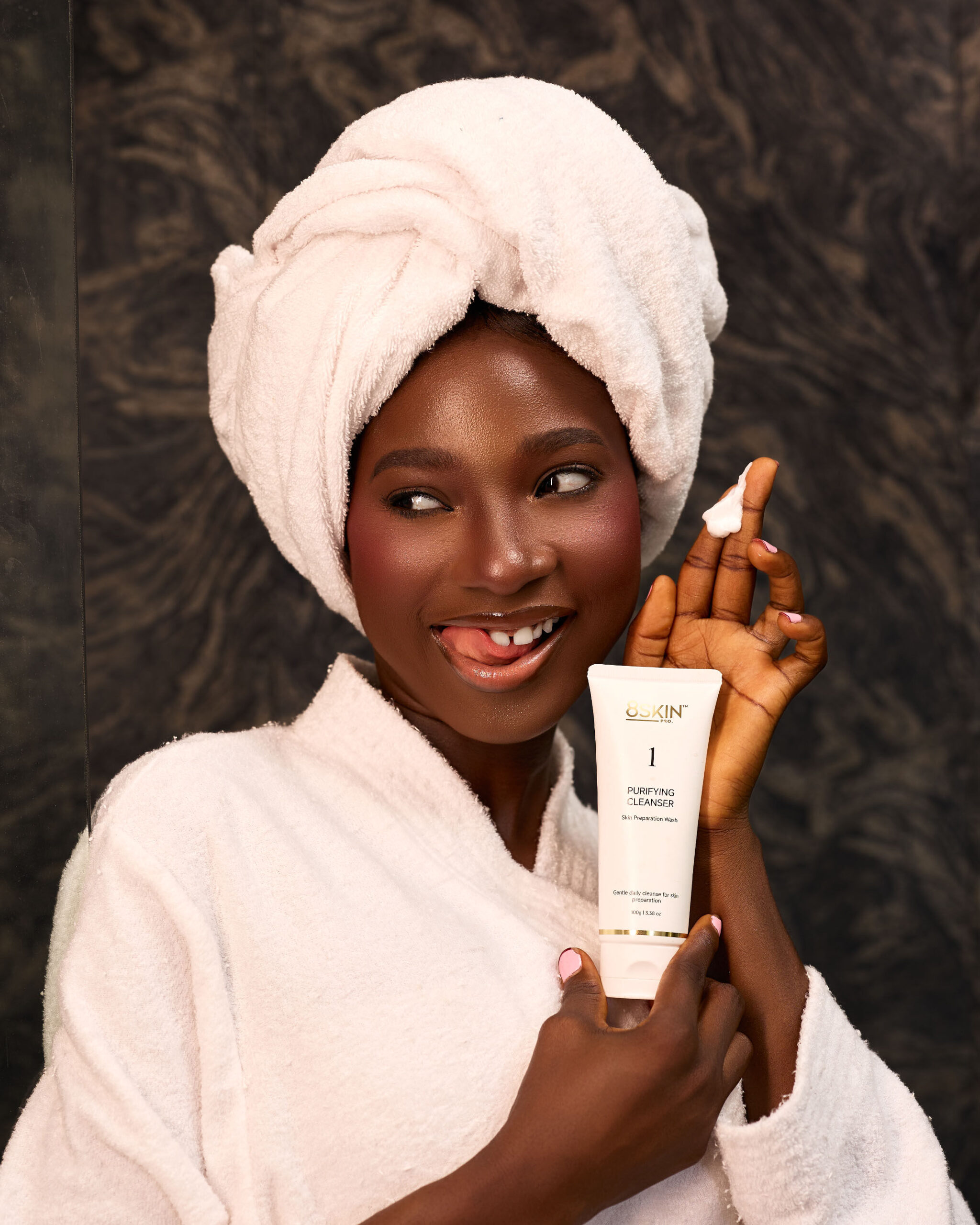 Purifying Cleanser in use